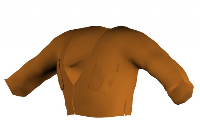 Shirt 3D Модель .c4d .max .obj .3ds .fbx .stl .blend 