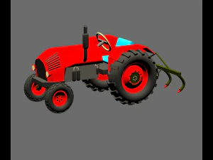 Трактор 3D Модель