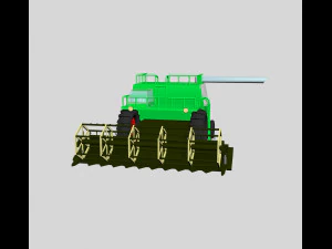 Combine harvester 3D Model