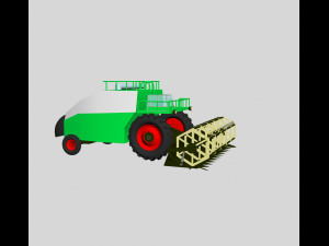 Combine harvester Model 3D