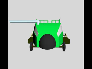 Combine harvester 3D Model