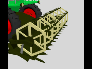 Combine harvester Model 3D