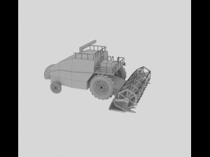 Combine harvester Model 3D