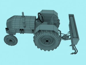 Tractor seeder Modello 3D