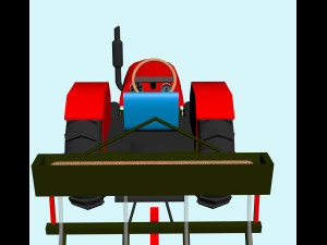 Tractor seeder Modello 3D