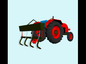 Tractor seeder Modello 3D