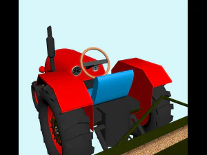 Tractor seeder 3D Model