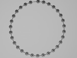 Pearl bracelet Modelo 3D