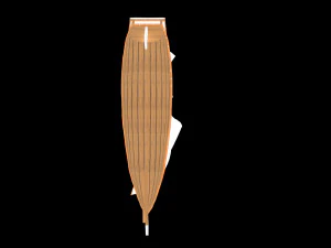 Wood ship 3D Model
