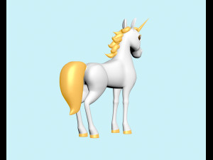 Horse with horn 3Dモデル
