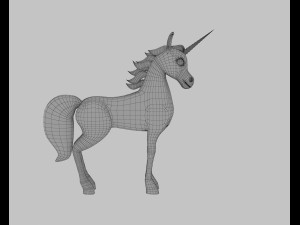 Horse with horn 3Dモデル