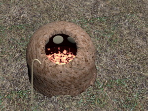 Stone oven tandoor 3D Modell