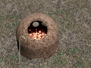 Stone oven tandoor 3D Model
