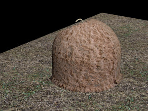 Stone oven tandoor 3D Modell