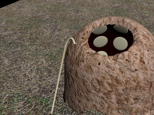 Stone oven tandoor 3D Modell
