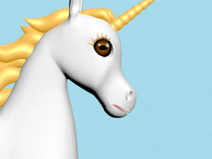 Horn horse rigged 3D Model