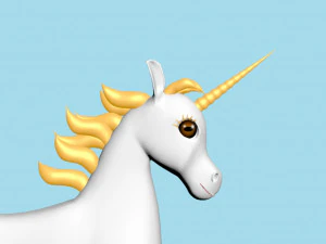 Horn horse rigged 3D Model