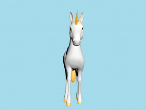Horn horse rigged 3D मॉडल