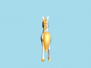 Horn horse rigged 3D मॉडल