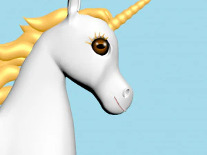 Horn horse rigged 3D Model