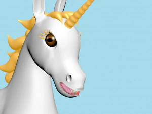 Horn horse rigged 3D Model