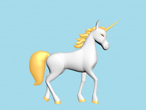 Horn horse rigged 3D मॉडल