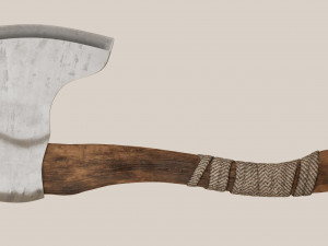 Wooden Hatchet 3D Model