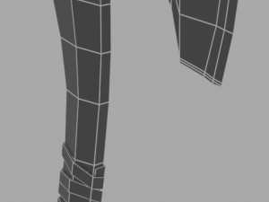 Wooden Hatchet 3D Model
