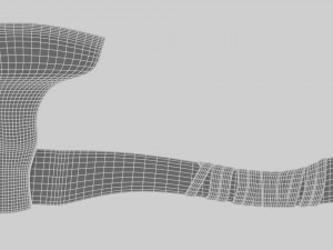 Wooden Hatchet 3D Model