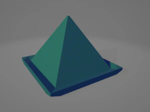 Triangular incense burner 3D Model