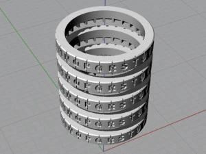 Criptex Dragon caja fuerte cilndrica 3dm STL 3D Print Model