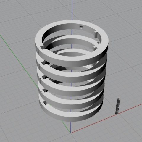 Criptex Dragon caja fuerte cilndrica 3dm STL 3D Print Model in Other