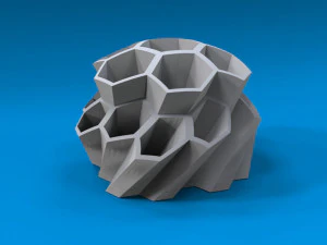 PORTALAPIZ hexagonal 3D para imprimir - 3D Pencilholder 3D Print Model