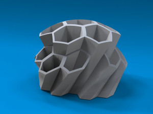 PORTALAPIZ hexagonal 3D para imprimir - 3D Pencilholder 3D Принт Модель