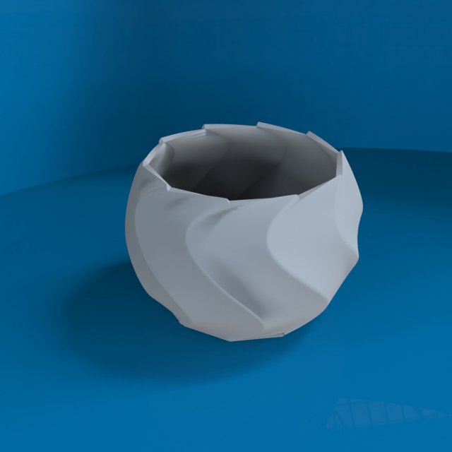 Maceta 3D para imprimir MODELO A01 flowerpot 3D 3D 프린트 모델 .c4d .max .obj .3ds .fbx .stl .blend 