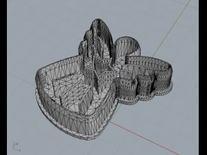 Moldes para galletas de navidad STL rhino y OBJ 3D Print Model