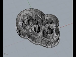 Moldes para galletas de navidad STL rhino y OBJ 3D Print Model