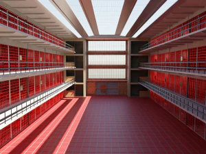 Wnętrze więzienia Model 3D