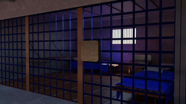 Prison Interior Model 3D .c4d .max .obj .3ds .fbx .stl .blend 