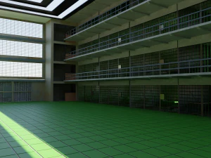 Wnętrze więzienia Model 3D