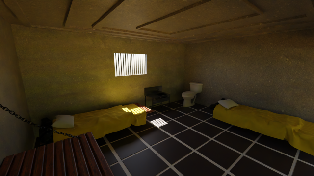Prison Interior Model 3D .c4d .max .obj .3ds .fbx .stl .blend 