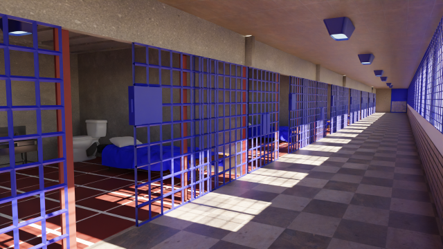 Prison 3Dモデル .c4d .max .obj .3ds .fbx .stl .blend
