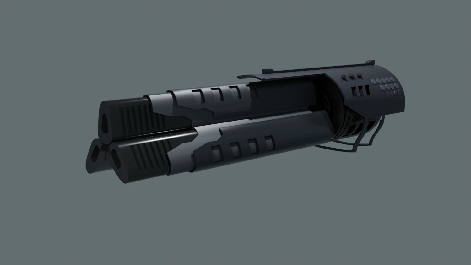 Laser gun 3D Model .c4d .max .obj .3ds .fbx .stl .blend