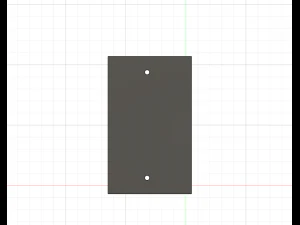Flush Wall Plate 3D Print Model