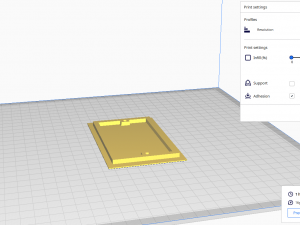 Flush Wall Plate 3D Print Model