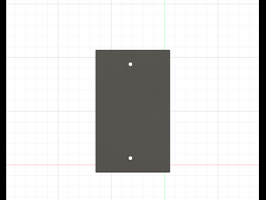 Flush Wall Plate 3D Print Model