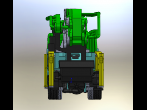Concrete Placing boom pump 02 3D-Modell