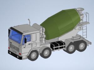 Concrete mixer 3D 3D-Modell