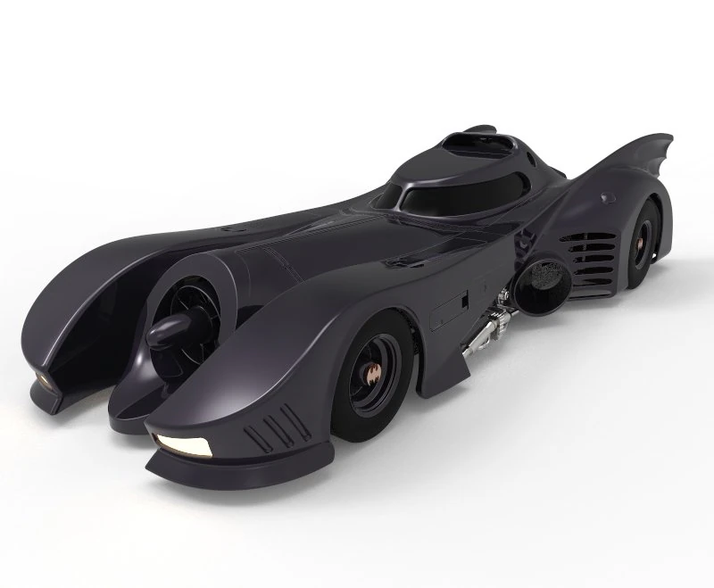 BATMOBILE - 1989 DETAILED 3D Model .c4d .max .obj .3ds .fbx .stl .blend 
