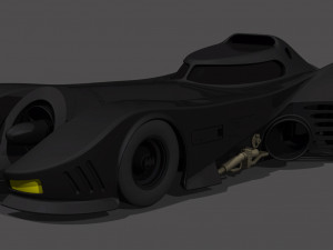 BATMOBILE - 1989 DETAILED Model 3D